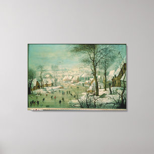 Toile Paysage d'hiver