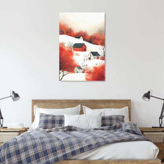 Toile Paysage d'hiver (Insitu(Chambre))
