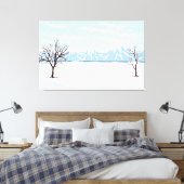 Toile Paysage d'hiver plat (Insitu(Chambre))