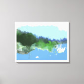 Toile paysage digital_art imaginaire (Recto)