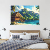 Toile Paysage d'île du Pacifique 002 (Insitu(Chambre))