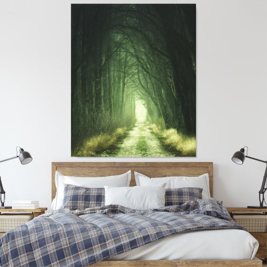 Toile Paysage d'Imaginaire de la forêt verte foncée (Insitu(Chambre))