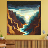 Toile Paysage du Canyon Sunset (Insitu(Salon))