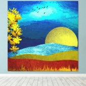 Toile Paysage du ciel liquide (Insitu (Plancher de Bois))