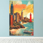 Toile Paysage du Golden Harbor (Insitu (Plancher de Bois))