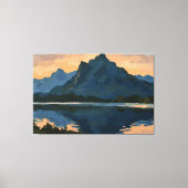 Toile Paysage du lac Mountain (Recto)