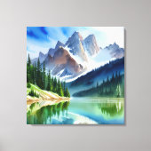 Toile Paysage du lac Mountain (Recto)