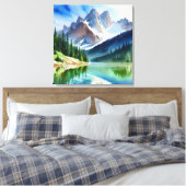 Toile Paysage du lac Mountain (Insitu(Chambre))