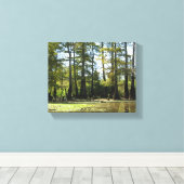 Toile Paysage du marais Cypress (Insitu (Plancher de Bois))