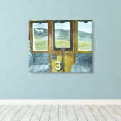 Toile Paysage du train (par Eric Ravilious) (Insitu (Plancher de Bois))