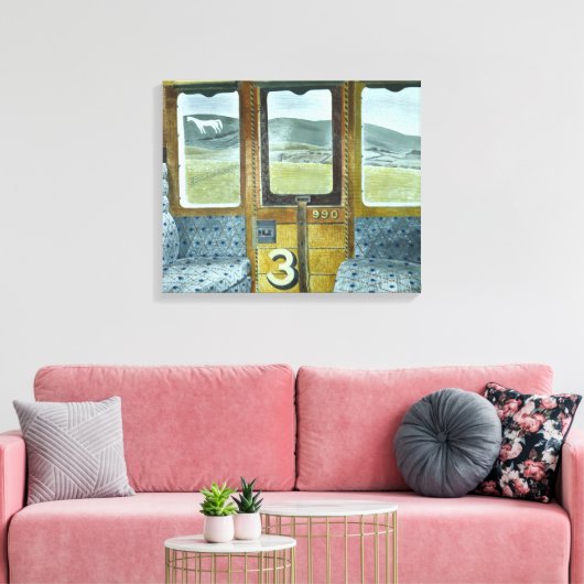 Toile Paysage du train (par Eric Ravilious) (Insitu(Salon))
