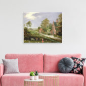 Toile Paysage du village (Insitu(Salon))