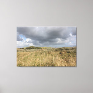 Toile Paysage dunaire rêveur avec le ciel dramatique