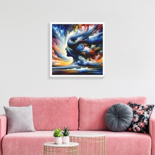 Toile Paysage émotionnel (Insitu(Salon))