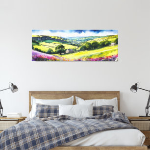 Toile Paysage étendu "Stonedale" Yorkshire Dales Scène