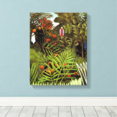 Toile Paysage exotique, peinture d'Henri Rousseau (Insitu (Plancher de Bois))