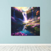 Toile Paysage Extraordinaire en cascade de Splendor 12 (Insitu (Plancher de Bois))