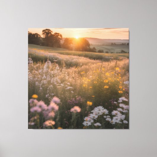 Toile Paysage floral (Recto)