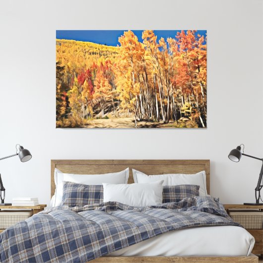 Toile Paysage forestier d'automne (Insitu(Chambre))