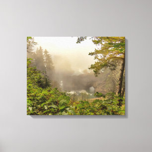 Toile Paysage forestier et océanique
