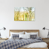 Toile Paysage forestier flou avec rivière (Insitu(Chambre))
