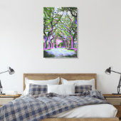Toile Paysage forestier vert et violet Art numérique (Insitu(Chambre))