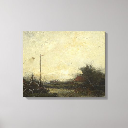 Toile Paysage, Frans Helfferich, 1890 - 1920 (Recto)