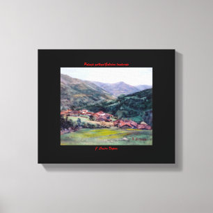 Toile Paysage galicien/Galician landscape