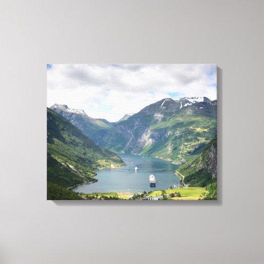 Toile paysage Geirangerfjord (Recto)