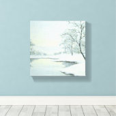Toile Paysage hiver Icy Imprimer (Insitu (Plancher de Bois))