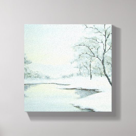 Toile Paysage hiver Icy Imprimer (Recto)