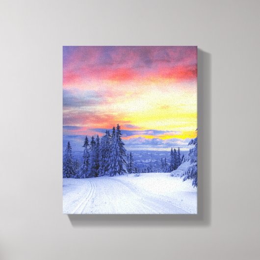Toile Paysage hivernal (Recto)