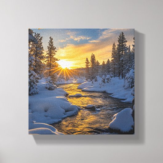 Toile Paysage hivernal (Recto)