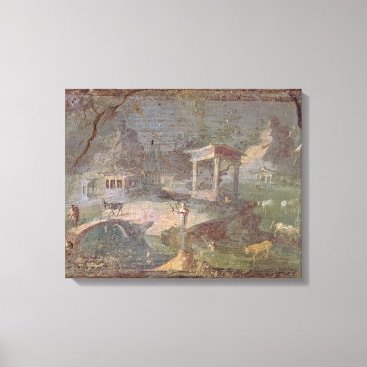 Toile Paysage idyllique, de Herculaneum, (Recto)