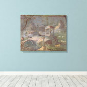 Toile Paysage idyllique, de Herculaneum, (Insitu (Plancher de Bois))