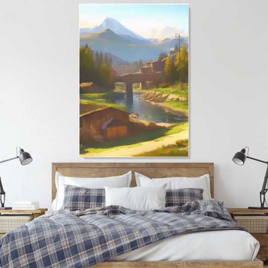Toile paysage italien (Insitu(Chambre))