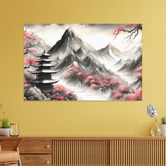 Toile Paysage japonais (Insitu(Salon))