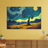 Toile Paysage lunaire (Insitu(Salon))