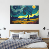Toile Paysage lunaire (Insitu(Chambre))