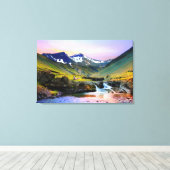 Toile Paysage magnifique Paysage d'Islande (Insitu (Plancher de Bois))
