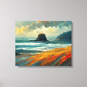 Toile Paysage marin de l'Oregon Rêve de côte Abstrait (Recto)