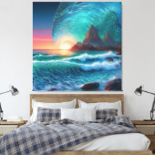 Toile Paysage marin des houles cosmiques (Insitu(Chambre))