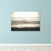 Toile Paysage marin N&B, Hawaï (Insitu (Plancher de Bois))