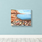 Toile Paysage marin peint à la main (Insitu (Plancher de Bois))