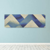 Toile Paysage maritime Abstrait fracturé Zig Zag Waves 0 (Insitu (Plancher de Bois))