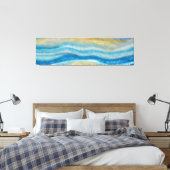 Toile Paysage maritime Abstrait Vagues fracturées 22 San (Insitu(Chambre))