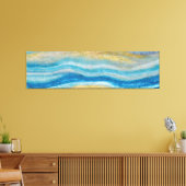 Toile Paysage maritime Abstrait Vagues fracturées 22 San (Insitu(Salon))