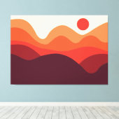 Toile Paysage minimaliste 190821(01) (Insitu (Plancher de Bois))