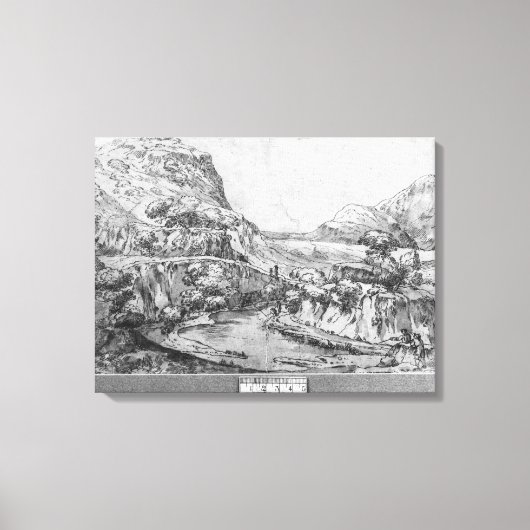Toile Paysage montagneux (Recto)