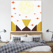 Toile Paysage montagneux du milieu du siècle (Insitu(Chambre))